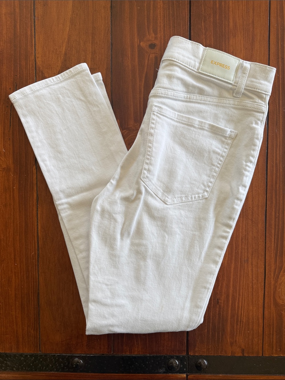 Express - Skinny, High Rise, Hyper Stretch Jeans - White - 4R